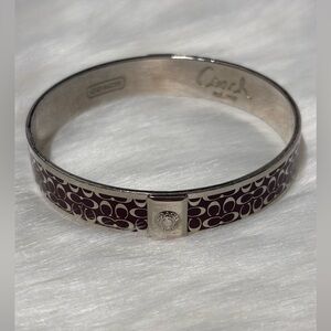 Coach signature C bangle bracelet.